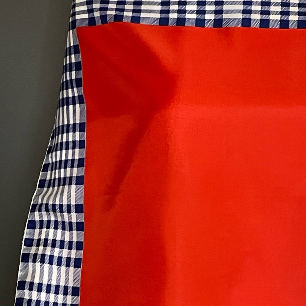 Super Cute Vintage Scarf Red Blue 23 In Sq Excellent Condition - Picture 4 of 7